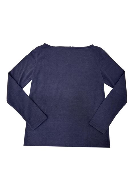 Maglia mezzocollo fantasia astratta ISTINTI | Maglie | 31708BLU